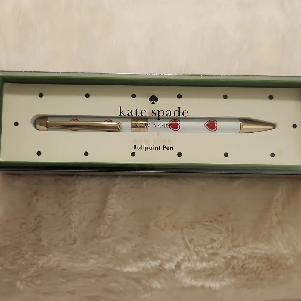 Kate spade ballpoint heart pen NIB